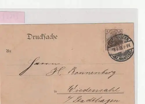 Reklamekarte Lindemann - Kleider, Schürzen, Wäsche, Hannover, 1913