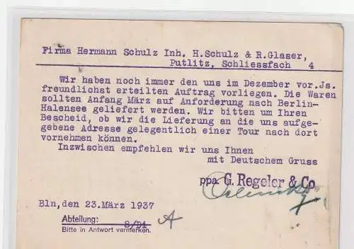 Reklamekarte Emaillewaren, Fa RECO, Berlin