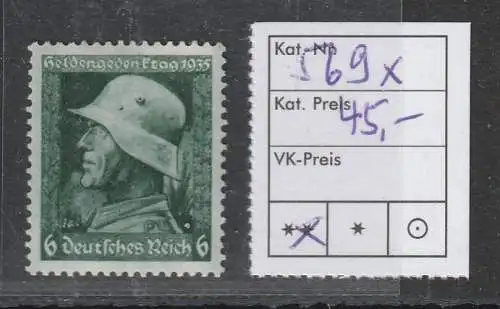 DR: 6 Pfg. Heldengedenktag mit senkrechter Gummiriffelung, **