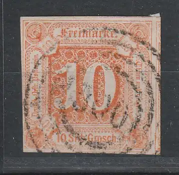 Thurn&Taxis: Nr. 13, Nrn.-Stempel 300, KBefund Sem BPP