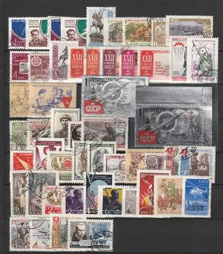 Sowjetunion: Jg 1961 komplett, gest., incl. geschnittene