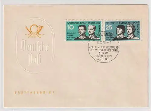 DDR Mi.-Nr. 669/70 (Menschenrechte) auf FDC