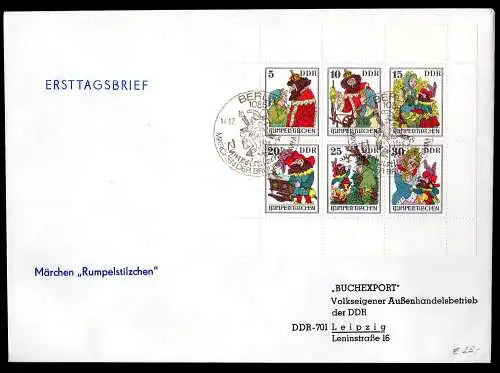 DDR, FDC  Kleinbogen "Rumpelstilzchen"