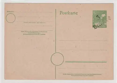 SBZ: Handstempel-Ganzsache P 22 / I, ungebr., BPP-geprüft