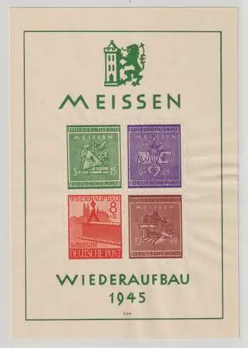 Meißen Wiederaufbaublock, ** (MNH)