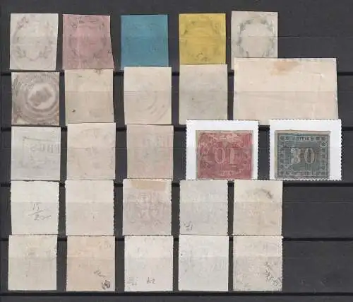 Preußen: Lot von 25 guten versch. Marken; unter 7 %!