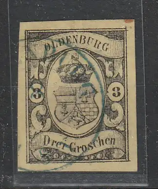 Oldenburg Nr. 8, gest., KBefund Stegmüller (leichte Mängel)