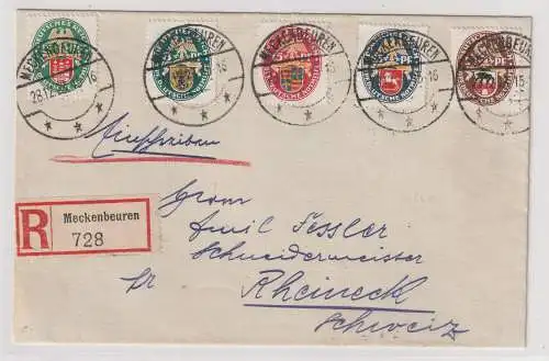 DR: Satzbrief Nothilfe 1928 als Einschreiben gelaufen; Pracht