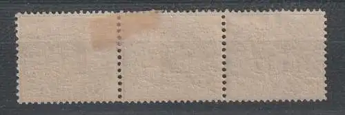 DR: 10 Pfg. Ziffernzeichnung (Nr. 12) im ungebr. 3erstreifen, Befund Zill BPP