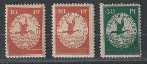 Flugpostmarken I - II, postfrisch, MNH