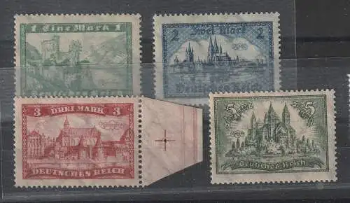 Bauwerke 1924, geprüft, postfrisch, MNH