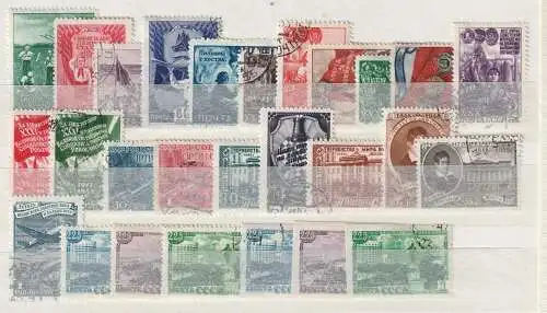 SU: Jahrgang 1948 komplett, incl. geschnittene, gestempelt