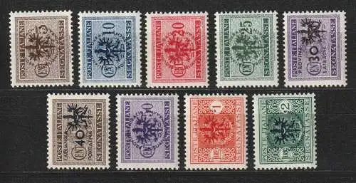 Laibach Portomarken 1-9, ** (MNH)