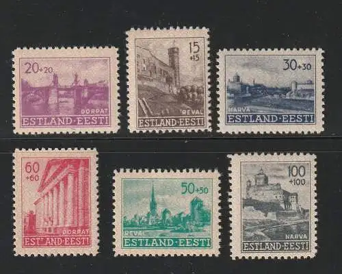 Besetzg. Estland, Wiederaufbausatz, ** (MNH)