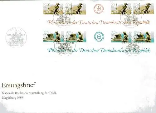 DDR Jumbo-FDC "Nationale Briefmarkenausstellung der DDR"