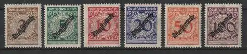 DR: Dienstmarkensatz 99 - 104, ** (MNH)