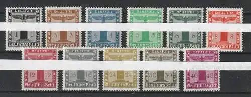 DR: Dienstmarkensatz 144 - 154, ** (MNH)