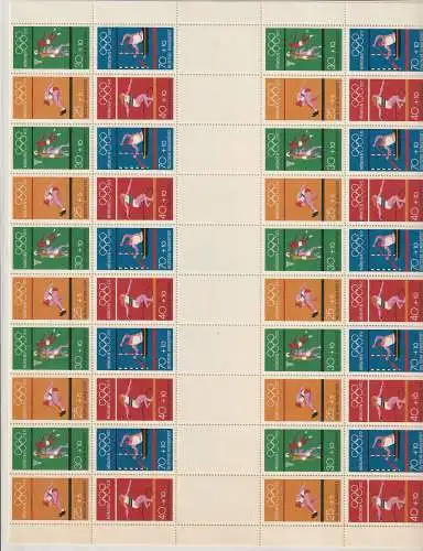 BRD: Markenheftchenbogen 17 (Olympia), ** postfrisch.