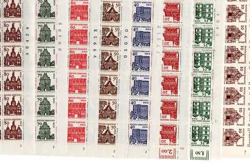 Berlin 242-249 (Dt. Bauwerke) kompl. Schalterbogensatz, postfrisch.