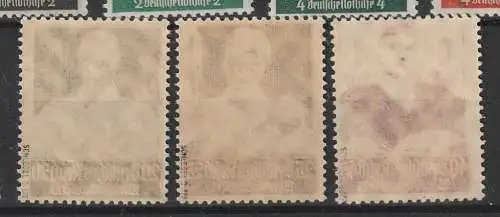 3. Reich: Berufsstände, postfrisch (MNH), geprüft