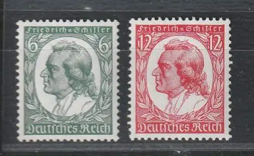 3. Reich: Schiller-Geburtstag 1934, postfrisch (MNH), geprüft