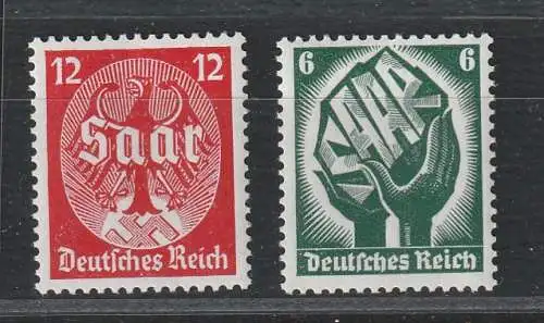 3. Reich: Saar-Abstimmung 1934, postfrisch (MNH), geprüft