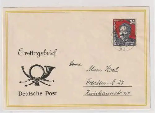 DDR-FDC: Liebknecht (1951)