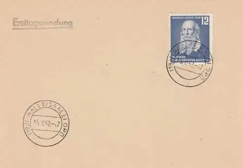 DDR-FDC: Ludwig Jahn (1952)