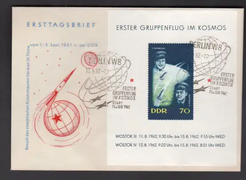 DDR, FDC. Mi.-Nr. Block 17