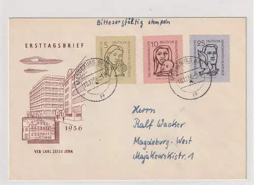 DDR Mi.-Nr. 548-50 (Menschenrechte) auf FDC
