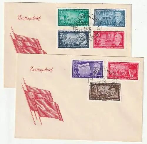 DDR-FDC: Führer der dt. Arbeiterbewegung (1955) 