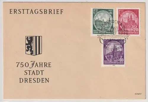 DDR-FDC: 750 Jahre Dresden (1956);