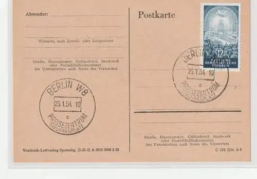 DDR-FDC: Viermächtekonferenz auf Ersttagskarte