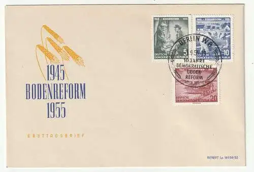 DDR-FDC: Bodenreform (1955);