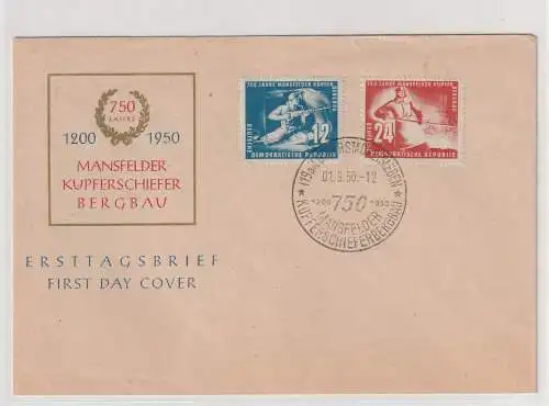 DDR-FDC: Mansfeld, Sonderstempel, geprüft Mayer