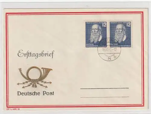 DDR-FDC: Friedrich Ludwig Jahn, geprüft Mayer