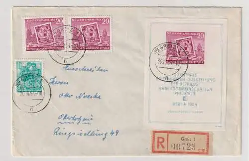 DDR-FDC: Block 10 (Tag  der Briefmarke), geprüft Mayer