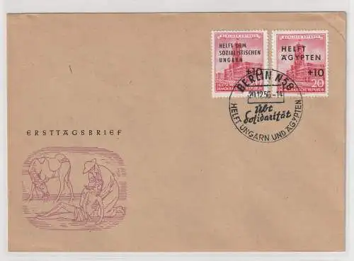DDR-FDC; "Helft Ungarn, helft Ägypten", geprüft Mayer