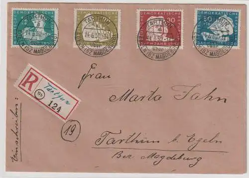 DDR-FDC; Bachsatz 1950, Attest Mayer