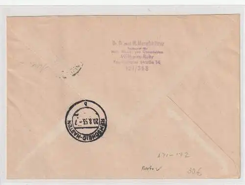 Bund: IFRABA in Paaren, portorichtig als R-Brief gelaufen