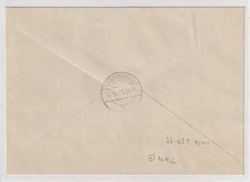 Rheinland-Pfalz: R-Satzbrief mit Goethe und 100 Jahre dt. Briefmarke