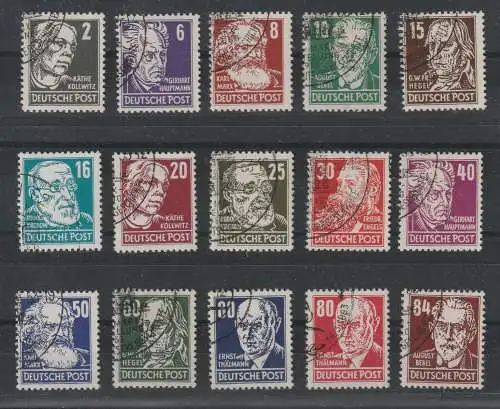 DDR: "Köpfe II" mit einheitl. Gefälligkeitsstpl., Attest Mayer 