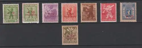 Storkow 1 - 8, ** (MNH)