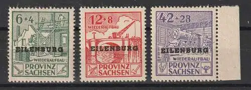 Eilenburg IV - VI A (gerader Aufdruck), postfrisch **
