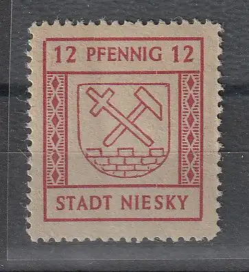 Niesky,Nr. 2, ** (MNH), gepr. Ströh BPP 