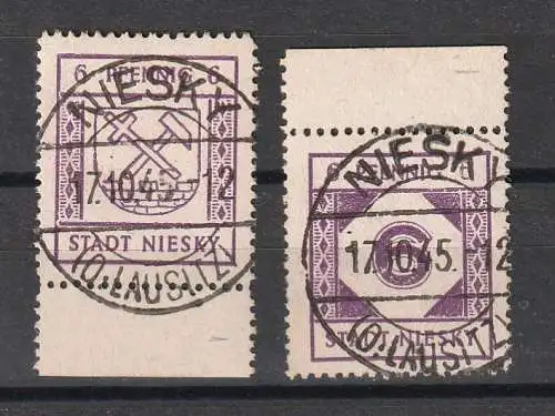 Niesky: Nr. 14/15 zentrisch gest., gepr. Kunz BPP 