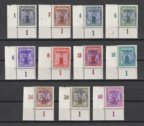 Fredersdorf: ex FD132 - FD177, gepr. Richter, ungebraucht