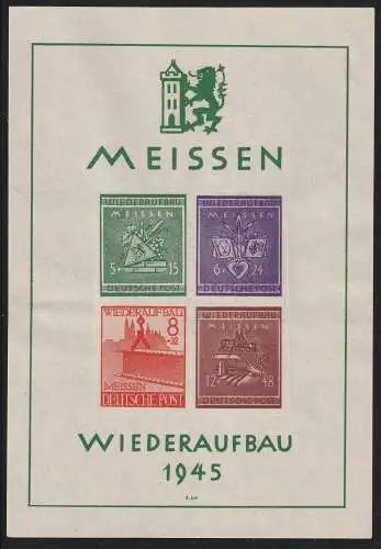 Meißen Block 1, postfrisch