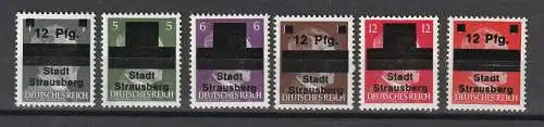 Strausberg 1 - 6, postfrisch (MNH)