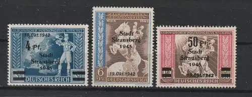 Strausberg Nr. 31 - 33, ungebraucht/postfrisch